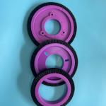 Stenter Machine Parts Artos Lk Finishing Machine Parts Brush Wheel Black Nylon