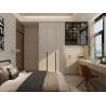 Buy cheap Fadior Stainless Steel Bedroom Wardrobe Cabinet With Built-In Desk Extension from wholesalers