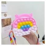 Lightweight Cute Silicone Tote Bag Makeup Bag Pencil Case For Kids School Office