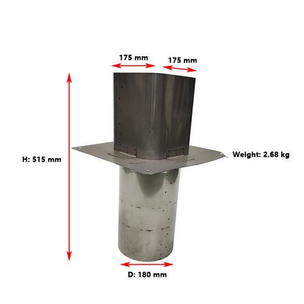Buy cheap 180MM SS304 Chimney Flue Rain Caps Cover Spiral Duct Cowl from wholesalers