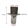 Buy cheap 180MM SS304 Chimney Flue Rain Caps Cover Spiral Duct Cowl from wholesalers