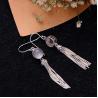 Buy cheap Sterling Silver Tassels Rose Quartz Drop Earring (058958) from wholesalers