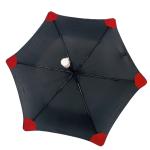Automatic Folding Travel Umbrella With Lightweight Fibleglass Frame And Metal