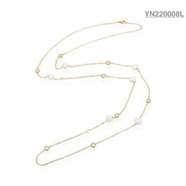 Buy cheap Stacking Pearl Rhinestone Necklace from wholesalers