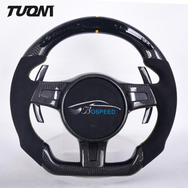 Buy cheap Porsche Carbon Fiber Standard Steering Wheel With LED Display Stylish from wholesalers