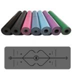 5mm PU Natural Rubber Eco Friendly Yoga Mat High Resilience 68*183cm