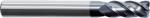 Unequal Pitch Flattened 4 Flute End Mills With Straight Shank
