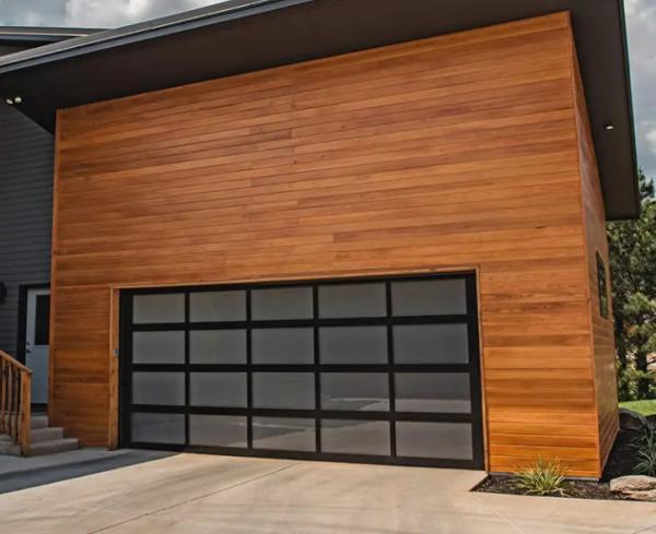 Buy cheap Automatic Electric Rolling Exterior Transparent Aluminum Alloy Sectional Garage Door With Double Glazing from wholesalers