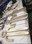 Illuminated LED Edge Lit Signs Bronze Size Customized Stainless Steel