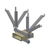 Buy cheap UL Listed Seismic Cable Tray Restraint 10 Feet Length 12M - 24M Set 2 Inches Height from wholesalers