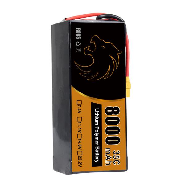 Buy cheap 8000mAh Capacity 22.2V FPV Drone Batteries for 1 Year and Long Lifespan from wholesalers