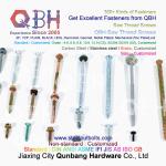 Buy cheap QBH ZP Plain HDG Black Carbon Stainless Steel Self Tapping Self Drilling Saw Thread Screws from wholesalers