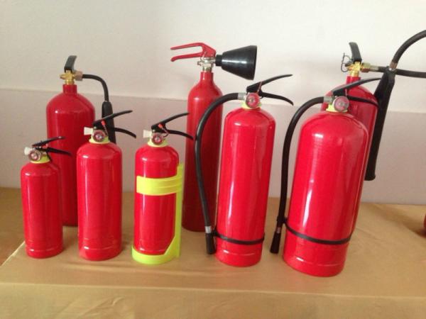 6KG Red Color Portable Fire Extinguishers Carbon Steel DCP Cylinder Size