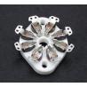 Buy cheap Small Electrical Steatite Ceramics Socket Insulators High Mechanical from wholesalers