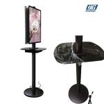 Black Double Sided Poster With 6 Wire Charger Port , Mobile Phone Charging