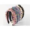 Buy cheap good Quality cloth full drill girls fabric headbands hoop lady creative drill bit hoop hair accessories Yiwu wholesale from wholesalers