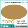 Buy cheap RAL 1024 Ochre Yellow Pure Polyester Powder Coating For Alloy Wheel from wholesalers