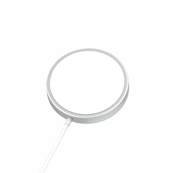 Buy cheap 7.5w 9v 2.22a Positioning Automatic Adsorption White QI Magnetic Wireless Charger from wholesalers