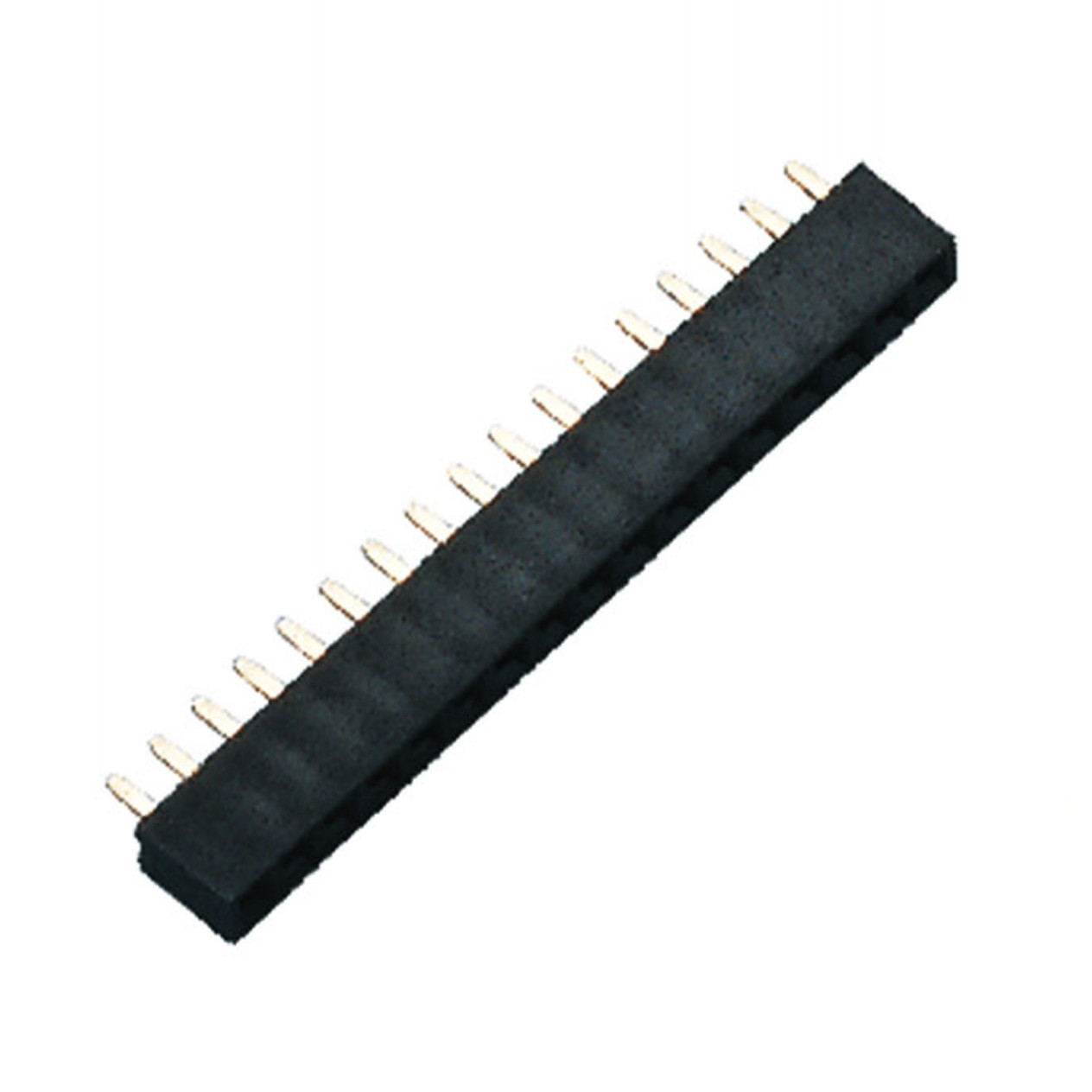 Au Flash Female Pin Header Connector 2.00mm Pitch PA6T SMT PCB