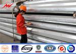 1-30mm Galvanised Electric Steel Pole For Power Transmission With Flange And