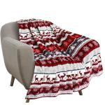Woven Super Soft Custom Christmas Holiday Style Printed Decorations Flannel