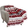 Buy cheap Woven Super Soft Custom Christmas Holiday Style Printed Decorations Flannel Throw Blanket from wholesalers
