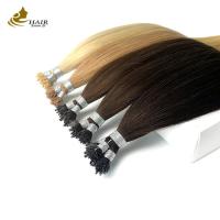 Buy cheap 0.5g Pre Bonded Keratin Hair Extensions Natural Black Silky Straight product