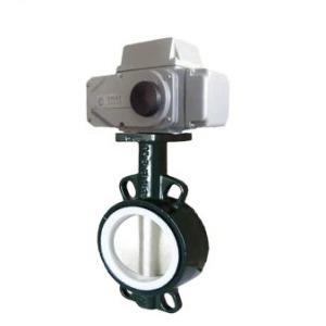 Buy cheap Wafer Type Electric Motor Operated Butterfly Valve Low Pressure Soft Sealed Butterfly Valve from wholesalers