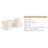 Buy cheap Wheat straw Compostable HEXAGON shape dessert cup,square wheat plastic dessert cup,Pla Plastic Disposable Corn Starch Cu from wholesalers