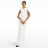 Buy cheap Silver Sustainable Embellished Evening Dress in Burgundy from wholesalers