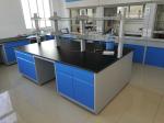 Full Steel Laboratory Work Benches Epoxy Resin Chemistry Workbench Island