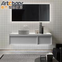 Buy cheap Bathroom Vanity Set 42 inch Modern Single Sink Living Room Floating Wall Mounted product