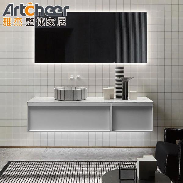 Bathroom Vanity Set 42 inch Modern Single Sink Living Room Floating Wall Mounted