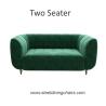 Buy cheap Luxury Restaurant Velvet Upholstered Leisure Lounge 75CM 100cm Two Seater Sofa from wholesalers