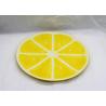 Buy cheap Lovely Ceramic Serving Platter Hand Painted Lemon Dinner Plates Dolomite For Children from wholesalers
