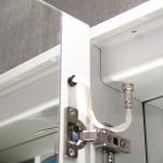 IP44 Silver Grey Anodized Aluminium Body LED Mirrored Medicine Cabinet for Home