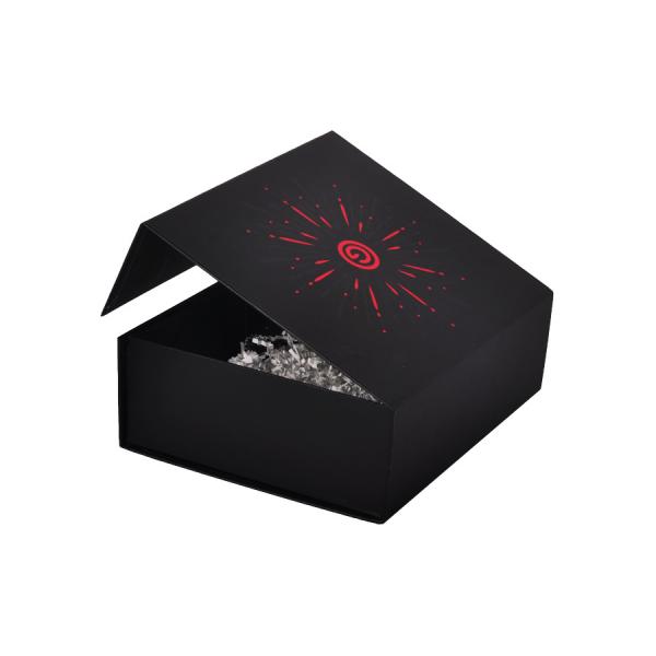 Buy cheap Customized Black Clothing Cardboard Box Biodegradable With Raffia from wholesalers