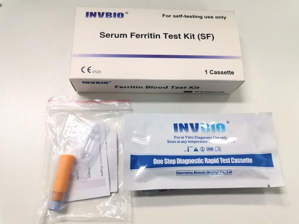 Buy cheap Human Ferritin Level Blood Rapid Test Cassette Elisa Kit 99.2% Sensitivity from wholesalers