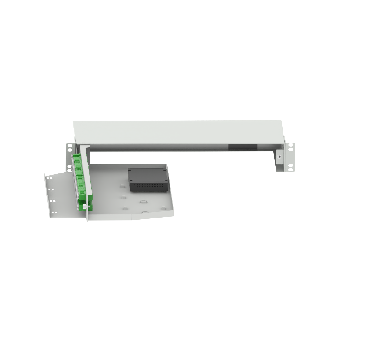 Best 19-Inch LC APC Swing Type Fiber Optic Splitter for Network and FTTX Applications 5