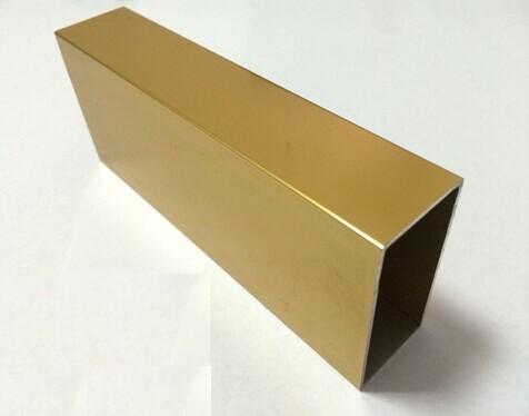 Buy cheap Golden Anodized Aluminum Extrusion Profiles For Sliding Aluminum Windows from wholesalers