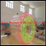 Buy cheap PVC1.2MM Colorful 2.2m hot air welding  Floating Kids Toys colorful  Inflatable water roller ball for water pool from wholesalers