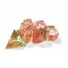 Buy cheap Orange Flowing Sand​ Resin Gaming Dice Multi Noodle Tablet Game Dice Set from wholesalers