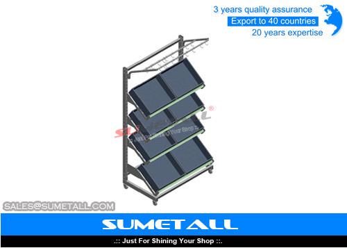 Buy cheap Fruit And Vegetable Display Rack On Wheels from wholesalers