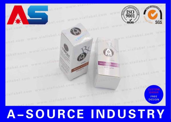 Buy cheap 10ml Vial Storage Box Bodybuilding Mix Hot Stamp Silver Foil Embossed For UK Anabolics from wholesalers