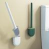 Buy cheap Detachable TPR Wall Mounted Black Silicone Bathroom Brush Toilet Cleaner With Holder from wholesalers