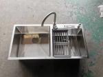Series 304 Stainless Steel Handmade Sink Double Bowl Topmount Installation For