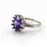 Buy cheap Women' Jewellery Sterling Silver Oval Garnet Cubic Zircon Ring(S-RT719) from wholesalers
