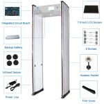 6/12/18 Zones Door Frame Metal Detector , Security Body Scanner For Security