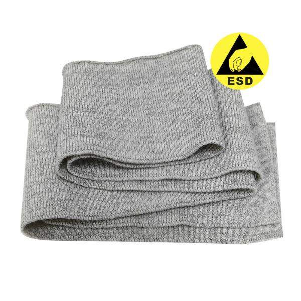 Buy cheap 60% Polyester 30% Cotton 10% Carbon Fiber ESD Fabric Rib Knitting Antistatic Fabric For T-Shirt Collar from wholesalers