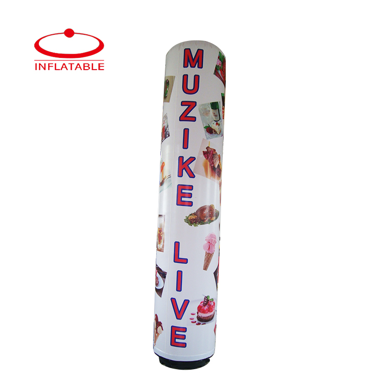 Custom Logo Inflatable Column 3.5m Advertising Classic With Light